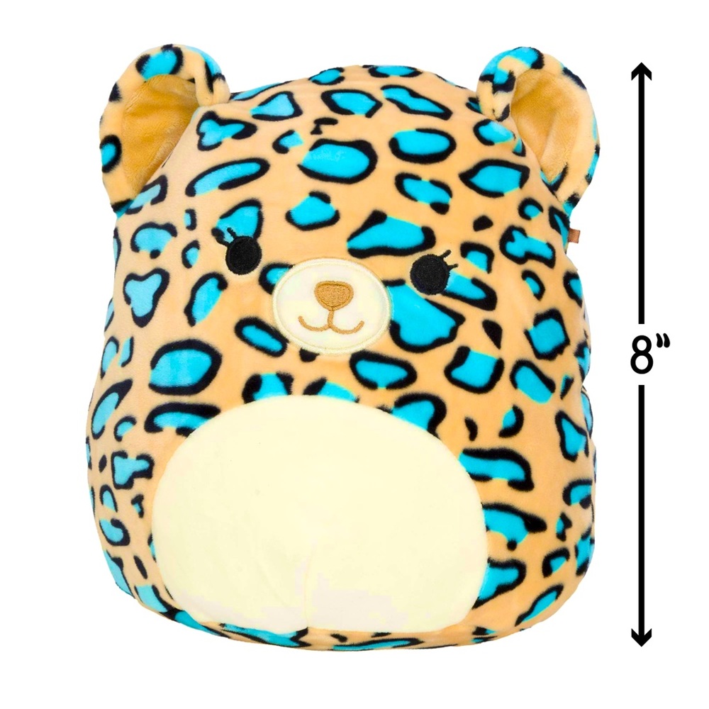 Squishmallow Liv the Turquoise Leopard Plush Stuffed Animal